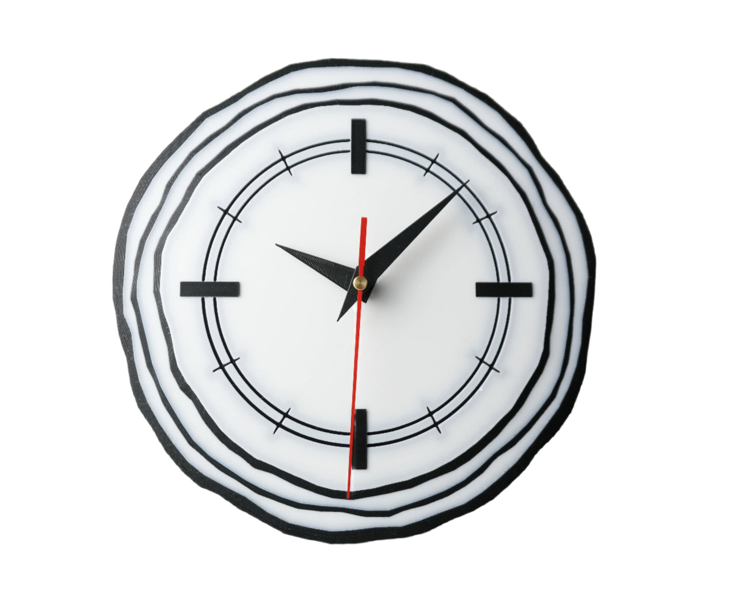 3D Sketch Wall Clock – Decorative Clock for Study Room, Studio, or Home Library 22cm Diameter