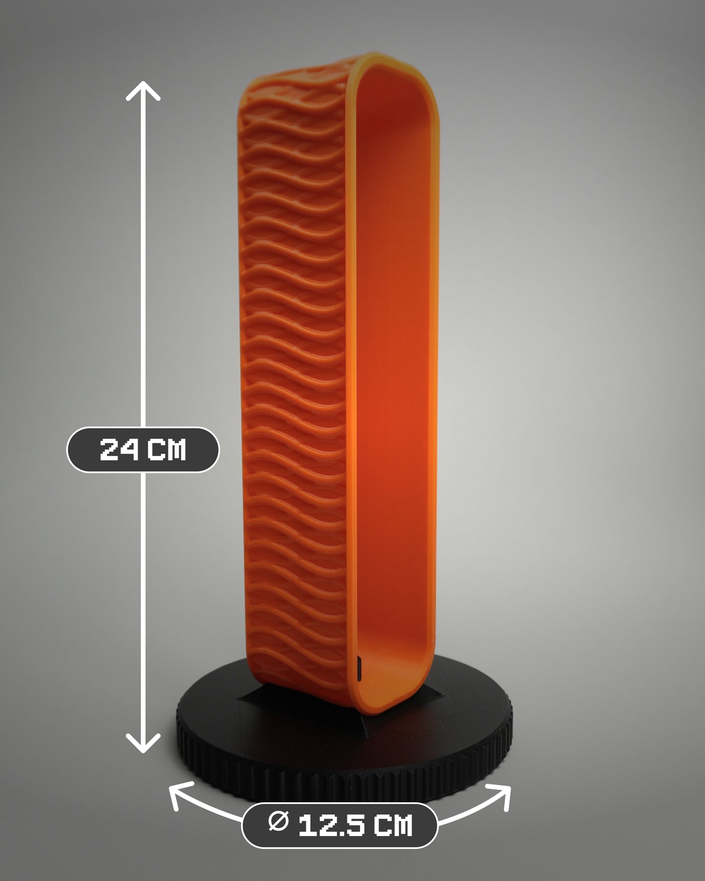 Modern Tech Style Headphone Stand - Futuristic 3D Printed Headset Holder for Minimalist Home