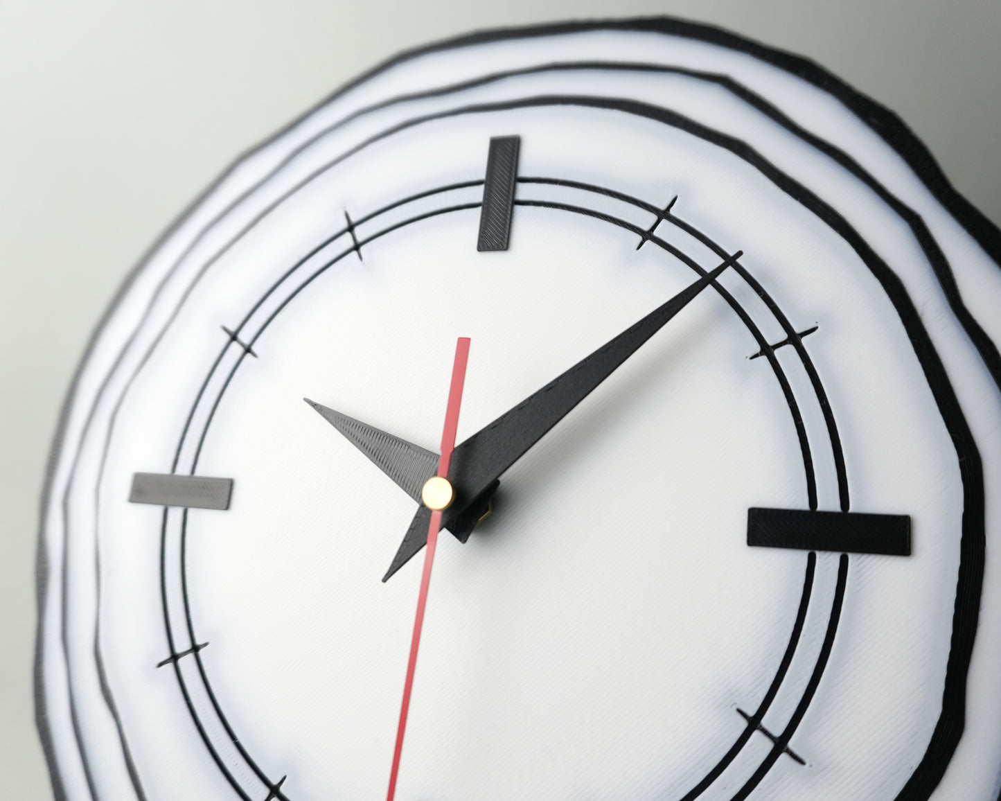 3D Sketch Wall Clock – Decorative Clock for Study Room, Studio, or Home Library 22cm Diameter