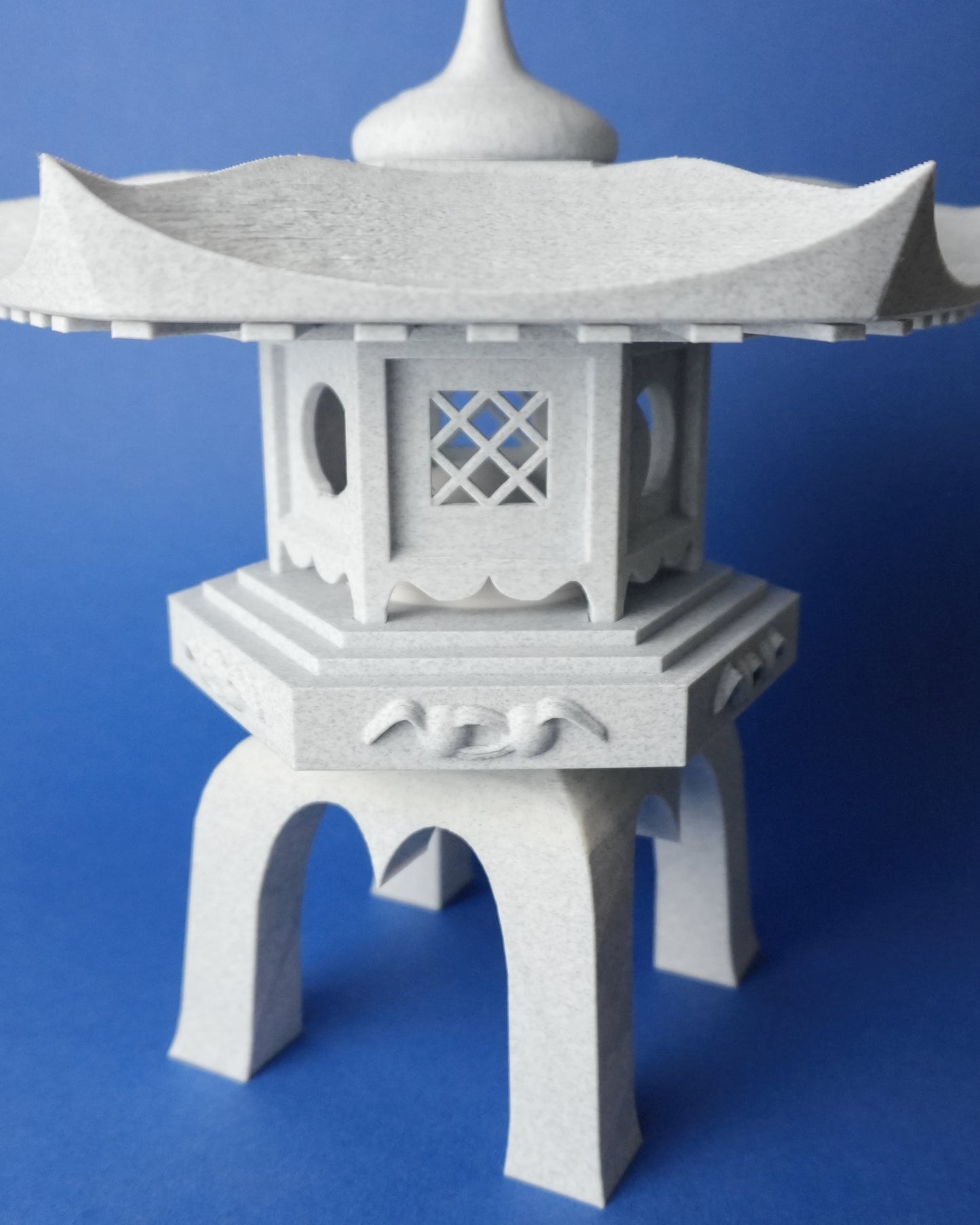 Japanese Stone Lantern Lamp – 3D Printed Modern Minimalist Table Lamp