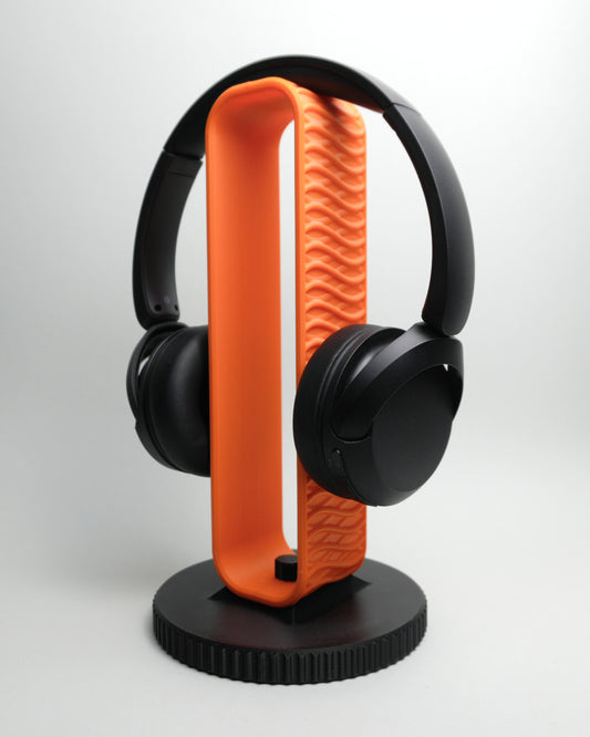 Modern Tech Style Headphone Stand - Futuristic 3D Printed Headset Holder for Minimalist Home