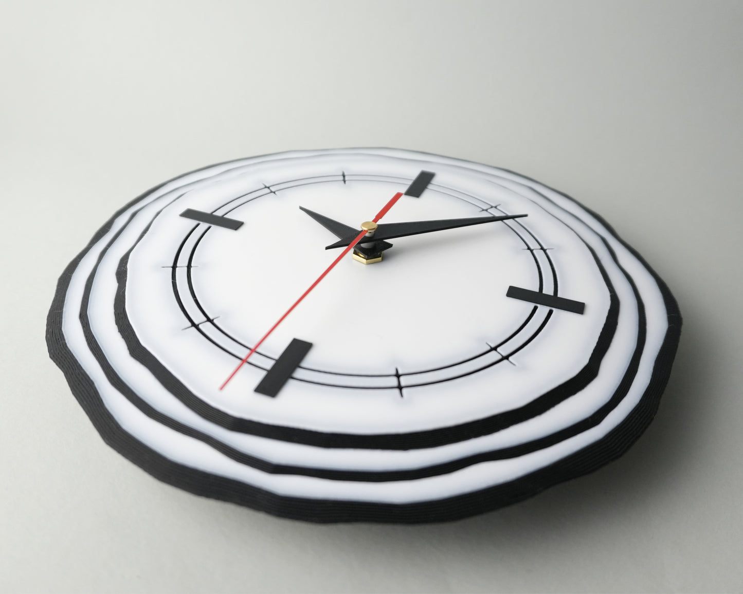 3D Sketch Wall Clock – Decorative Clock for Study Room, Studio, or Home Library 22cm Diameter