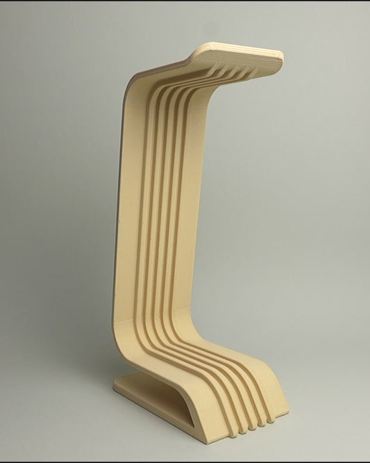 Sculptural Headphone Stand – Minimalist 3D-Printed Headset Hanger